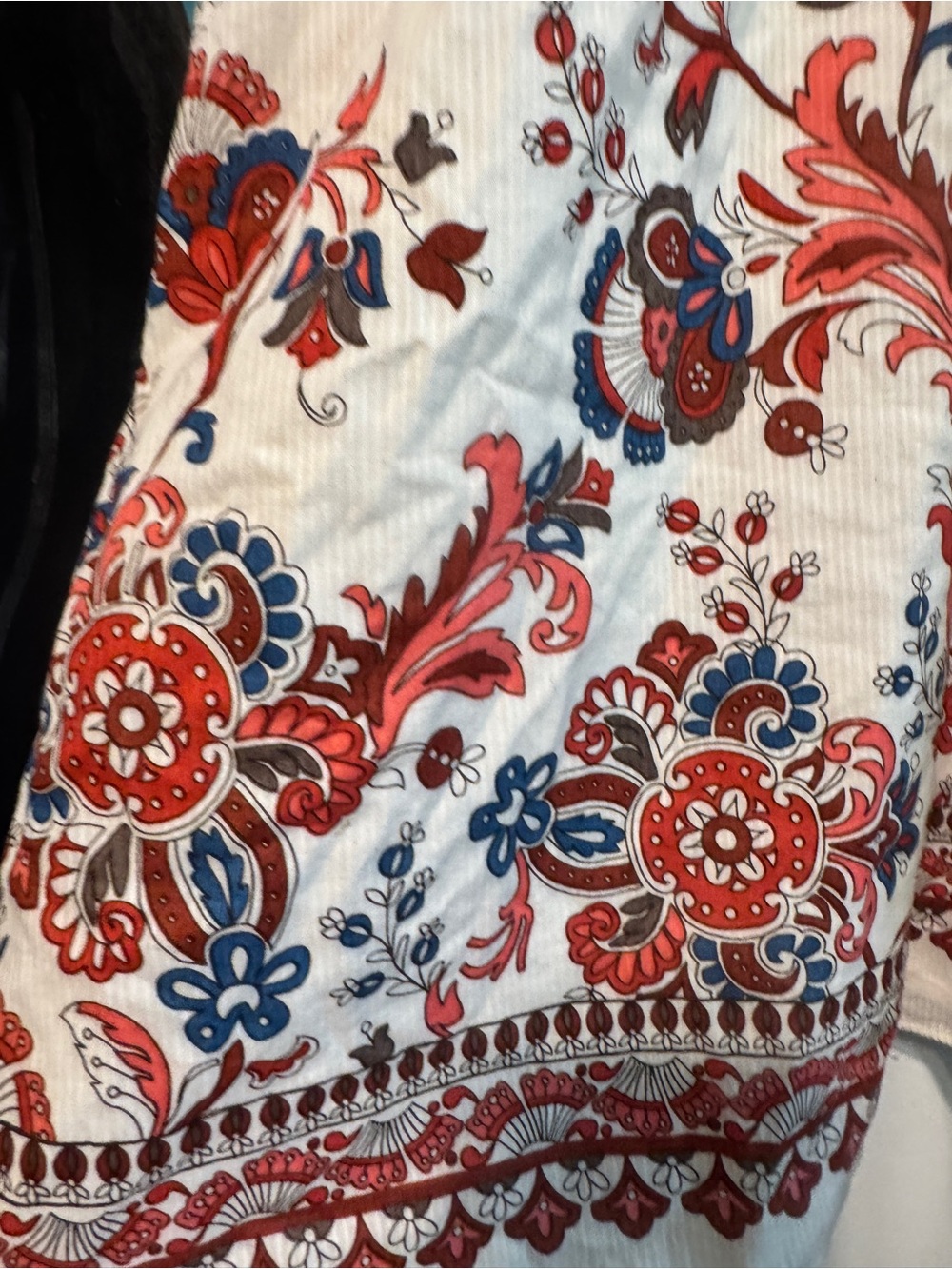 Aeropostale XL White Red Blue Floral Cotton Cami Sundress Empire Waist Lined - Picture 2 of 9